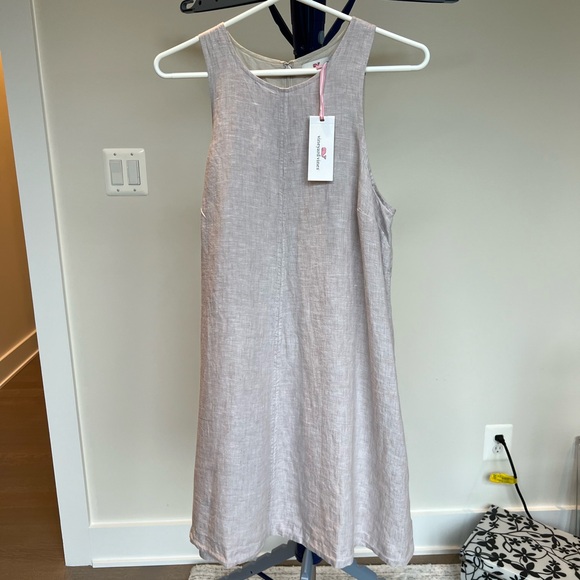 NWT Vineyard Vines Linen Swing Dress - Picture 4 of 7